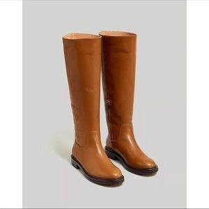 Madewell The Drumgold Boot in Extended Calf in Sepia